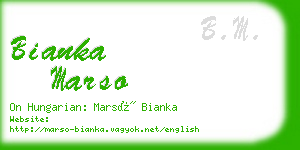 bianka marso business card